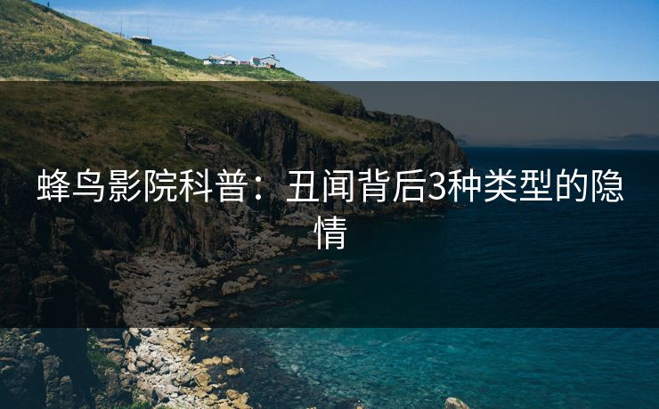 蜂鸟影院科普:丑闻背后3种类型的隐情 蜂鸟影院科普:丑闻背后3种类型的隐情